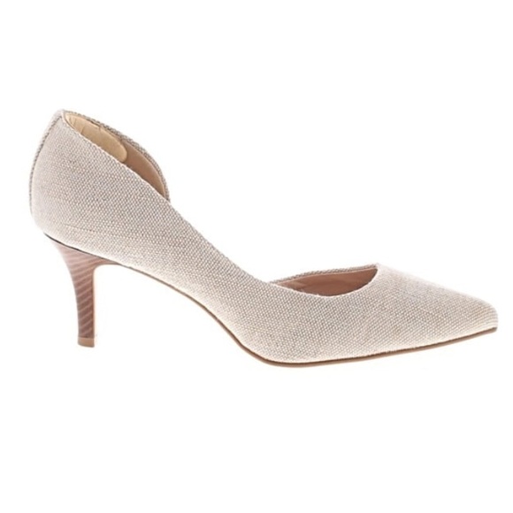 Kelly & Katie Shoes - NWOT Kelly & Katie Satela Pump Neutral Beige Fabric
